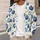 Blue Pumpkin Autumn Motif for Cozy Fall Outings and Everyday Seasonal Style Lovers All-over Print Knitted Cardigan - 5