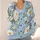 Blue Chrysanthemum Floral Garden Style For Everyday Layering And Weekend Outings All-over Print Knitted Cardigan - 4