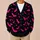 Bright Pink Bats Under Midnight Stars For Halloween Nights And Autumn Weekend Wear All-over Print Knitted Cardigan - 6