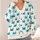 Blue Crab Coastal Motifs for Beach Days, Spring Layering, and Seaside Holiday Style All-over Print Knitted Cardigan - 4