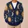 Celestial Sun Moon Stars for Cozy Holiday Evenings and Everyday Layering for Women All-over Print Knitted Cardigan - 6