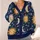 Celestial Sun Moon Stars for Cozy Holiday Evenings and Everyday Layering for Women All-over Print Knitted Cardigan - 4