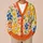 Bohemian Floral Color-Block Motifs For Casual Weekend Layering And Everyday Women's Style All-over Print Knitted Cardigan - 6