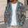 Red Cardinals and Berry Branches for Cozy Winter Layering and Holiday Nature Style All-over Print Knitted Cardigan - 5