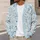 Pale Blue Wildflower Blooms for Soft Spring Layering and Everyday Casual Outfits All-over Print Knitted Cardigan - 5