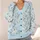 Pale Blue Wildflower Blooms for Soft Spring Layering and Everyday Casual Outfits All-over Print Knitted Cardigan - 4