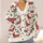 Christmas Dachshund Dogs in Red Sweaters for Festive Winter Layering, Dog Lovers All-over Print Knitted Cardigan - 4