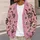 Mystical Snake Skull and Gothic Eye Motifs for Autumn Layering, Women's Vacation Style All-over Print Knitted Cardigan - 5