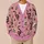 Mystical Snake Skull and Gothic Eye Motifs for Autumn Layering, Women's Vacation Style All-over Print Knitted Cardigan - 6
