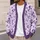 Purple Dog Motifs for Casual Spring Layering and Vacation Days, Dog Lovers Gift All-over Print Knitted Cardigan - 5