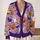 Halloween Ghosts and Pumpkins for Cozy Autumn Outings and Festive Gatherings Women All-over Print Knitted Cardigan - 2