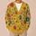 Sunburst Floral Blooms for Sunny Everyday Layering and Relaxed Gift Giving Style All-over Print Knitted Cardigan - 6