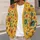 Sunburst Floral Blooms for Sunny Everyday Layering and Relaxed Gift Giving Style All-over Print Knitted Cardigan - 5