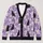 Black Cat Daisy Lavender Floral Motif for Spring Vacation and Everyday Weekend Wear All-over Print Knitted Cardigan - 1
