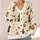 Black Cat Halloween Witch Motifs For Cozy Autumn Layering, Women's Gothic Style Wear All-over Print Knitted Cardigan - 4
