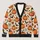 Pumpkin Bat Halloween Motifs for Cozy Autumn Layering, Women's Seasonal Style All-over Print Knitted Cardigan - 1