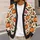 Pumpkin Bat Halloween Motifs for Cozy Autumn Layering, Women's Seasonal Style All-over Print Knitted Cardigan - 5