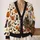 Cute Halloween Ghosts, Pumpkins and Haunted House for Cozy Trick-or-Treat Nights All-over Print Knitted Cardigan - 2