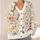 Colorful Hummingbird Floral Motif for Spring Vacation Style and Everyday Elegance All-over Print Knitted Cardigan - 4
