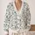 Blue Botanical Blossoms for Everyday Layering and Casual Weekend Style for Women, Giftable All-over Print Knitted Cardigan - 2