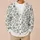 Blue Botanical Blossoms for Everyday Layering and Casual Weekend Style for Women, Giftable All-over Print Knitted Cardigan - 6