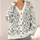 Blue Botanical Blossoms for Everyday Layering and Casual Weekend Style for Women, Giftable All-over Print Knitted Cardigan - 4