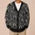 Black Cat Cameo Medallions for Vintage Autumn Evenings and Elegant Everyday Layering All-over Print Knitted Cardigan - 6