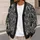 Black Cat Cameo Medallions for Vintage Autumn Evenings and Elegant Everyday Layering All-over Print Knitted Cardigan - 5