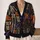 Halloween Skeletons and Spooky Graveyard for Trick-or-Treat Night Celebrations All-over Print Knitted Cardigan - 2