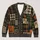 Halloween Raven Moon Pumpkin Patchwork for Spooky Season Gifts and Autumn Style All-over Print Knitted Cardigan - 1