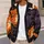 Ghosts, Black Cat and Pumpkin Halloween Scenes for Cozy Autumn Nights and Fall Fun All-over Print Knitted Cardigan - 5