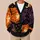 Ghosts, Black Cat and Pumpkin Halloween Scenes for Cozy Autumn Nights and Fall Fun All-over Print Knitted Cardigan - 6
