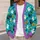 Halloween Pumpkin Ghost Cat Spooky Autumn Style for Fall Celebrations and Parties All-over Print Knitted Cardigan - 5