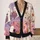 Cute Ghosts, Pumpkins and Spiderwebs for Cozy Halloween Fall Outfits and Gatherings All-over Print Knitted Cardigan - 2