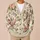 Vintage Cream Floral Blooms For Office Travel And Everyday Bohemian Layering Style All-over Print Knitted Cardigan - 6