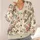 Vintage Cream Floral Blooms For Office Travel And Everyday Bohemian Layering Style All-over Print Knitted Cardigan - 4