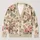 Vintage Cream Floral Blooms For Office Travel And Everyday Bohemian Layering Style All-over Print Knitted Cardigan - 1