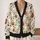 Ghost Pumpkin Halloween Autumn Layering Gift For Women And Cozy Seasonal Weekend Style All-over Print Knitted Cardigan - 2
