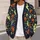 Spooky Ghost Pumpkin Skulls for Autumn Halloween Layering, Women's Seasonal Style All-over Print Knitted Cardigan - 5