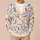 Colorful Skeleton Hand Motifs for Halloween Layering and Everyday Women’s Style All-over Print Knitted Cardigan - 6