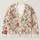Pink Rose Botanical Floral Layering Style for Spring Autumn Everyday Wear for Women All-over Print Knitted Cardigan - 1