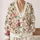 Pink Rose Botanical Floral Layering Style for Spring Autumn Everyday Wear for Women All-over Print Knitted Cardigan - 2