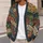Multicolor Patchwork Motifs for Creative Everyday Layering and Weekend Outfits for Youth All-over Print Knitted Cardigan - 5