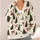 Christmas Trees and Rust Bows for Cozy Holiday Gatherings and Winter Celebrations All-over Print Knitted Cardigan - 4