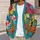 Colorful Folk Floral Blooms for Bright Spring and Summer Everyday Layering All-over Print Knitted Cardigan - 5