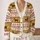 Fair Isle Dachshund Motifs for Cozy Autumn Days and Relaxed Weekend Layering All-over Print Knitted Cardigan - 2