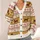 Fair Isle Dachshund Motifs for Cozy Autumn Days and Relaxed Weekend Layering All-over Print Knitted Cardigan - 4