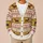 Fair Isle Dachshund Motifs for Cozy Autumn Days and Relaxed Weekend Layering All-over Print Knitted Cardigan - 6