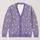 Lavender Butterfly Floral Vintage Style for Everyday Layering and Spring Outings All-over Print Knitted Cardigan - 1