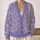 Lavender Butterfly Floral Vintage Style for Everyday Layering and Spring Outings All-over Print Knitted Cardigan - 2